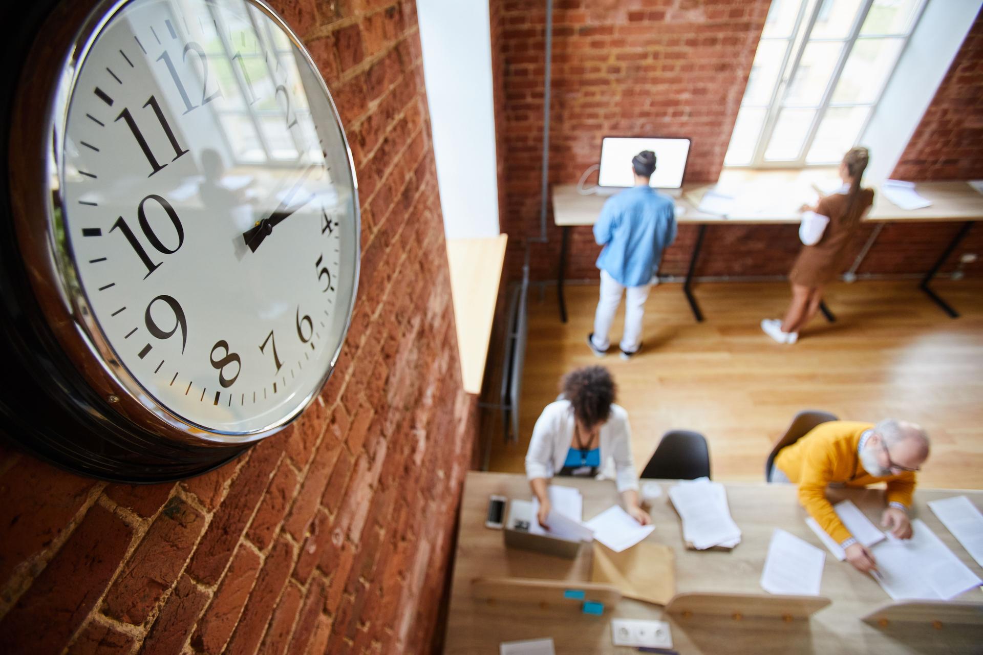 Clock on wall